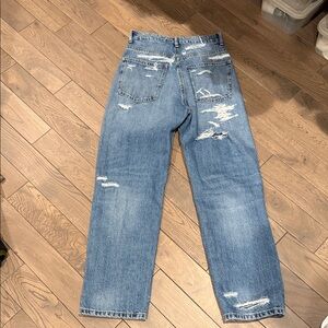 Zara Blue Distressed Jeans